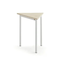 Pöytä SONITUS TRIANGEL 700x600x720 mm, beige linoleumi, valkoinen