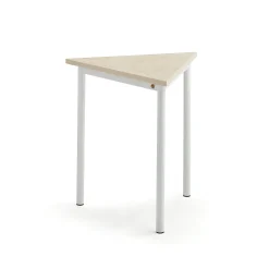 Pöytä SONITUS TRIANGEL 700x700x720 mm, beige linoleumi, valkoinen