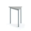 Pöytä SONITUS TRIANGEL 700x600x720 mm, harmaa linoleumi, hopeanharmaa