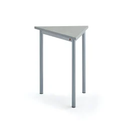 Pöytä SONITUS TRIANGEL 700x600x720 mm, harmaa linoleumi, hopeanharmaa