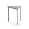 Pöytä SONITUS TRIANGEL 800x700x720 mm, harmaa linoleumi, hopeanharmaa