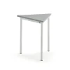 Pöytä SONITUS TRIANGEL 700x700x720 mm, harmaa linoleumi, valkoinen