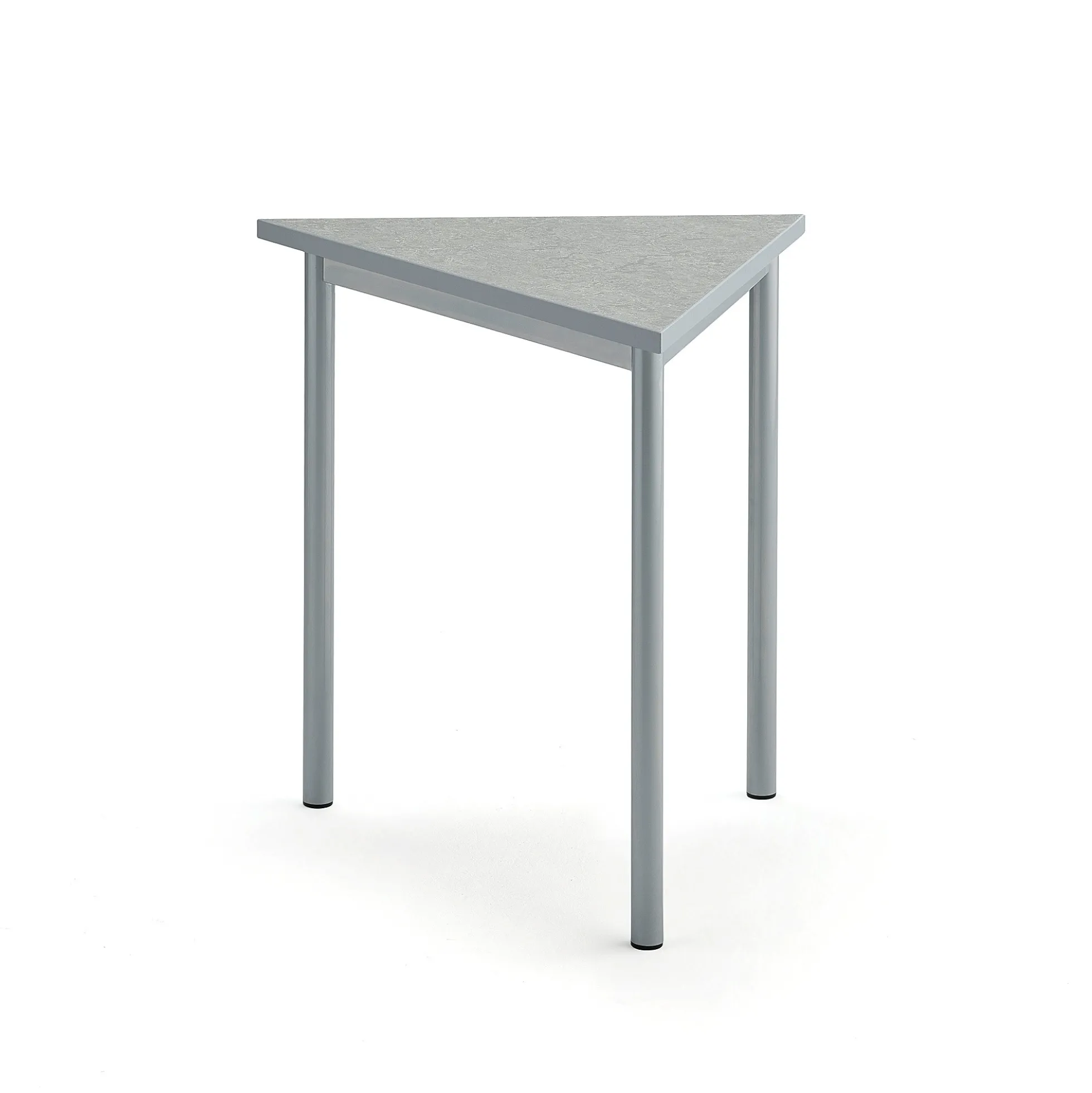 Pöytä SONITUS TRIANGEL 800x700x720 mm, harmaa linoleumi, valkoinen