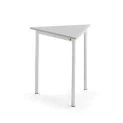 Pöytä SONITUS TRIANGEL 700x700x720 mm, korkeapainelaminaatti HPL, harmaa, valkoinen