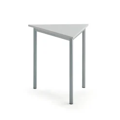 Pöytä SONITUS TRIANGEL 800x700x720 mm, korkeapainelaminaatti HPL, harmaa, hopeanharmaa