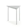 Pöytä SONITUS TRIANGEL 800x700x720 mm, korkeapainelaminaatti HPL, harmaa, valkoinen