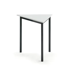 Pöytä SONITUS TRIANGEL 800x700x720 mm, korkeapainelaminaatti HPL, valkoinen, antrasiitinharmaa