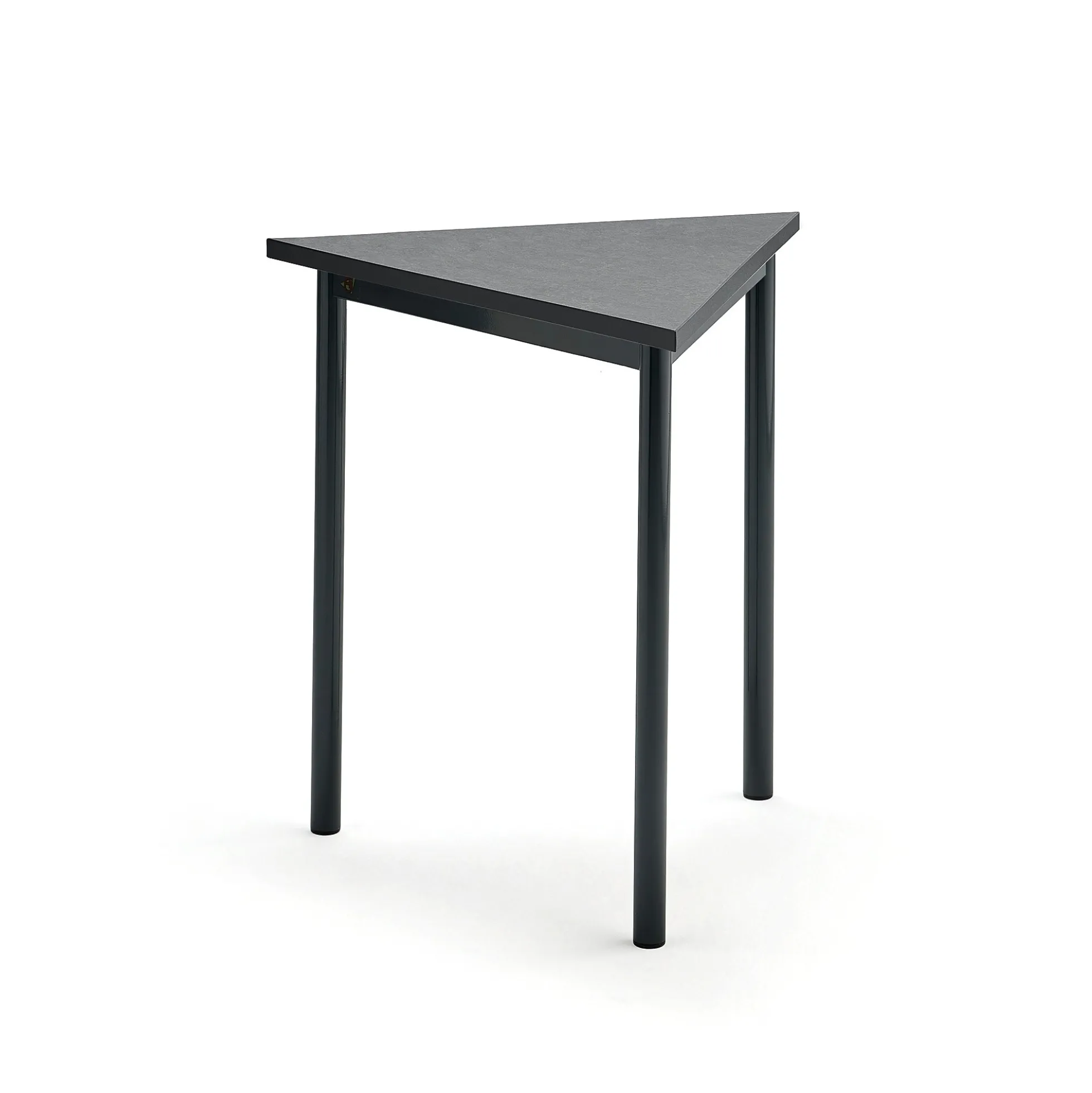 Pöytä SONITUS TRIANGEL 700x700x720 mm, tummanharmaa linoleumi, antrasiitinharmaa