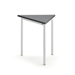 Pöytä SONITUS TRIANGEL 800x700x720 mm, tummanharmaa linoleumi, valkoinen