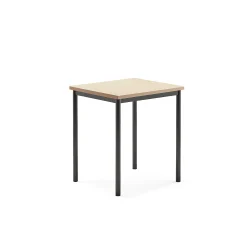 Pöytä SONITUS 700x600x760 mm, beige linoleumi, antrasiitinharmaa