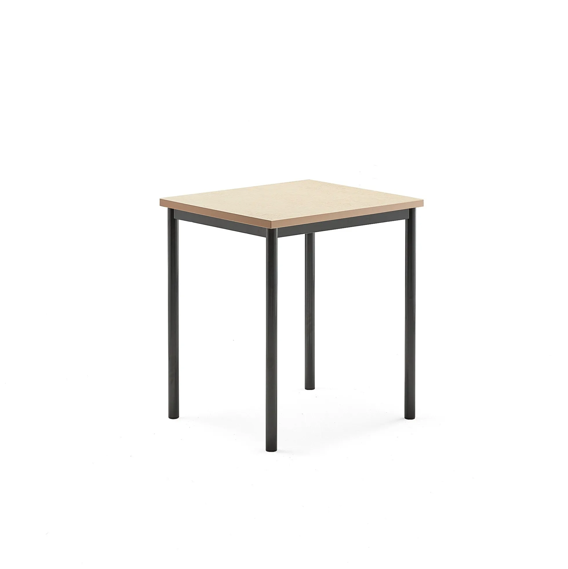 Pöytä SONITUS 700x600x760 mm, beige linoleumi, antrasiitinharmaa