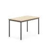 Pöytä SONITUS 1200x800x760 mm, beige linoleumi, antrasiitinharmaa