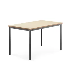 Pöytä SONITUS 1400x800x760 mm, beige linoleumi, antrasiitinharmaa