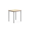 Pöytä SONITUS 700x600x760 mm, beige linoleumi, hopeanharmaa