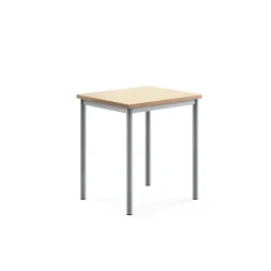 Pöytä SONITUS 700x600x760 mm, beige linoleumi, hopeanharmaa