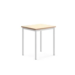Pöytä SONITUS 700x600x760 mm, beige linoleumi, valkoinen