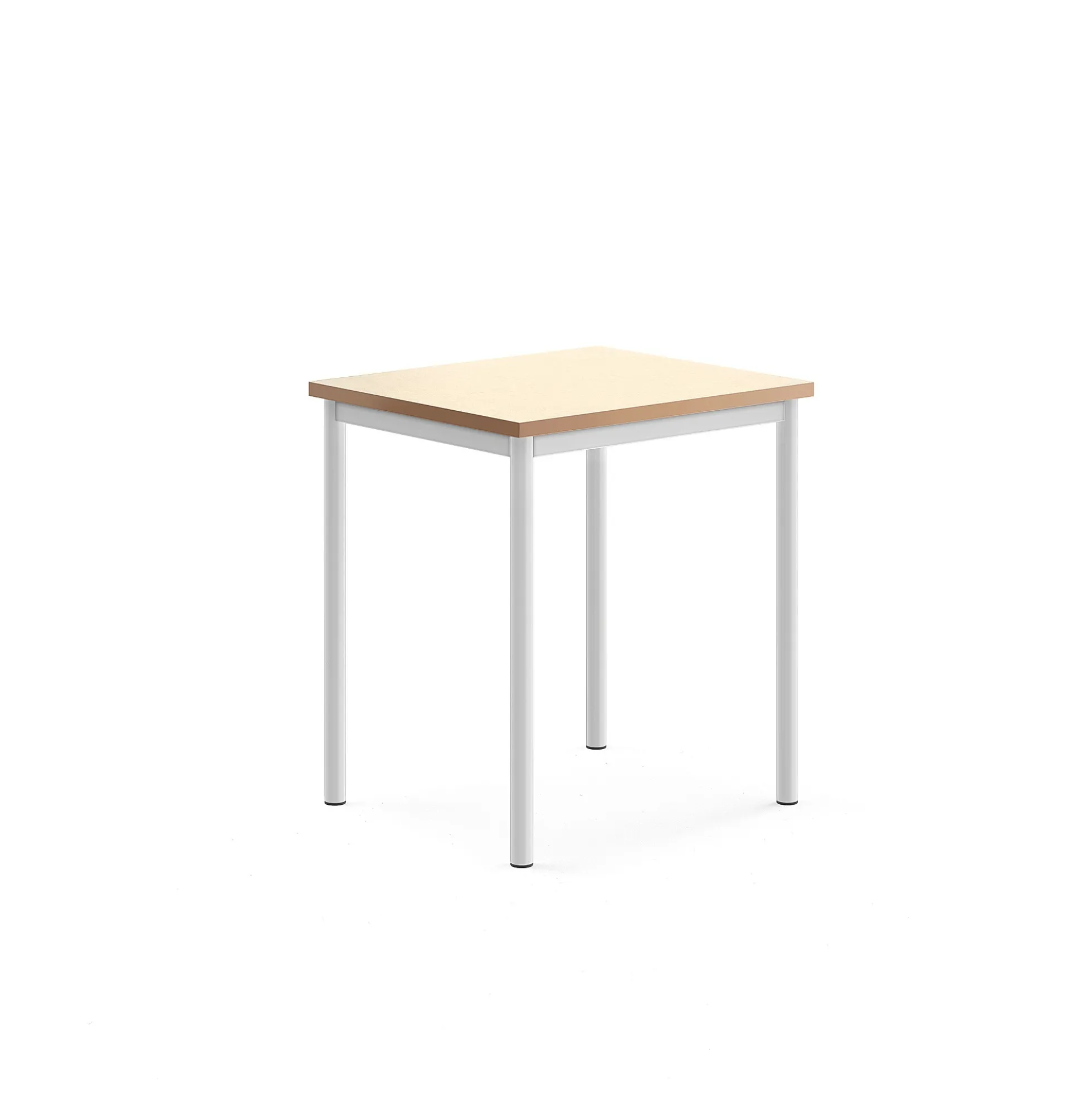 Pöytä SONITUS 700x600x760 mm, beige linoleumi, valkoinen