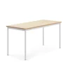 Pöytä SONITUS 1600x700x760 mm, beige linoleumi, valkoinen