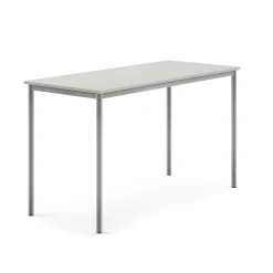 Pöytä SONITUS 1600x700x900 mm, harmaa laminaatti, alumiiniharmaa