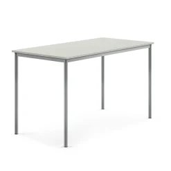 Pöytä SONITUS 1600x800x900 mm, harmaa laminaatti, alumiiniharmaa