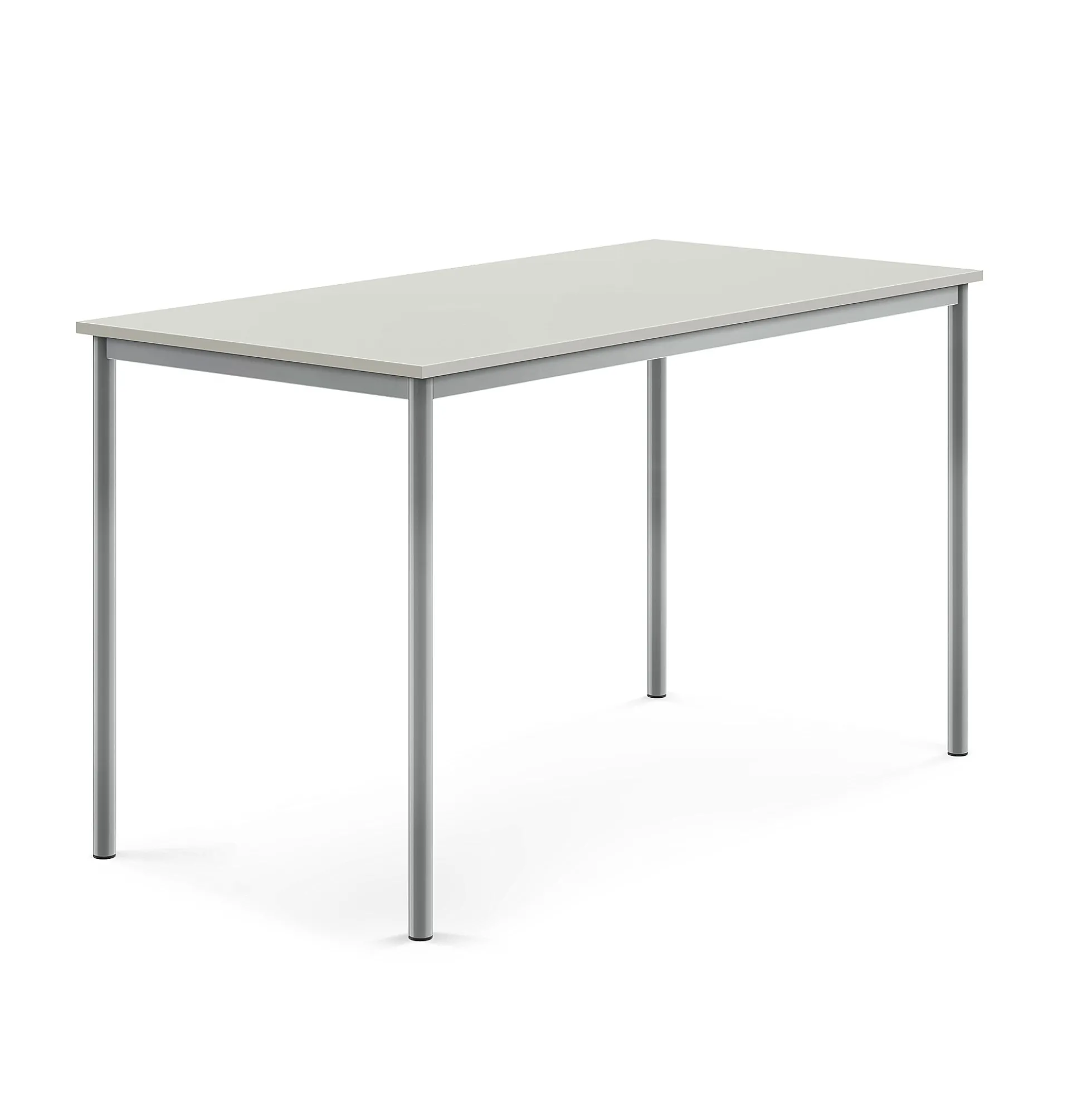 Pöytä SONITUS 1600x800x900 mm, harmaa laminaatti, alumiiniharmaa