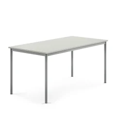 Pöytä SONITUS 1600x800x720 mm, harmaa laminaatti, alumiiniharmaa