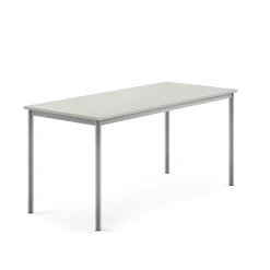Pöytä SONITUS 1600x700x720 mm, harmaa laminaatti, alumiiniharmaa