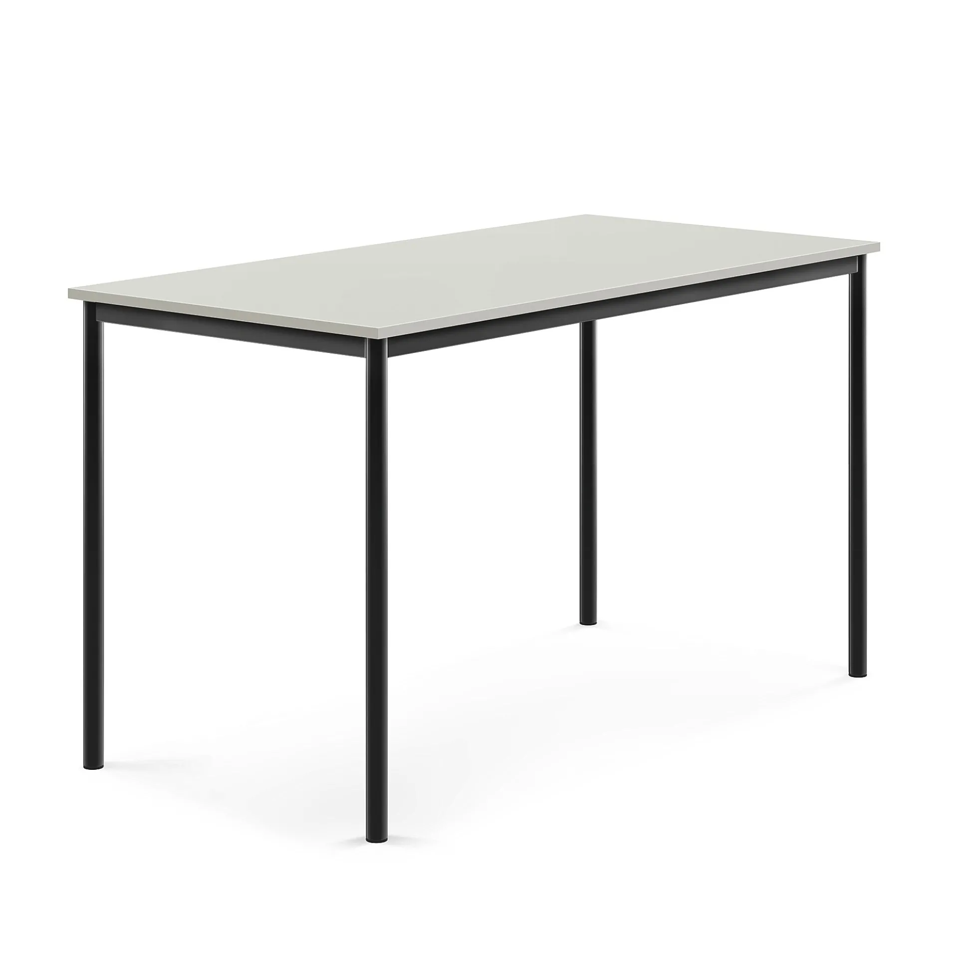 Pöytä SONITUS 1600x800x900 mm, korkeapainelaminaatti HPL, harmaa, antrasiitinharmaa