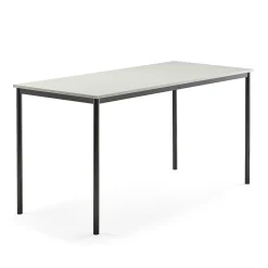Pöytä SONITUS 1800x800x900 mm, korkeapainelaminaatti HPL, harmaa, antrasiitinharmaa
