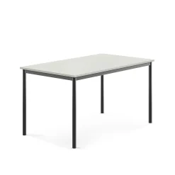 Pöytä SONITUS 1400x800x720 mm, korkeapainelaminaatti HPL, harmaa, antrasiitinharmaa
