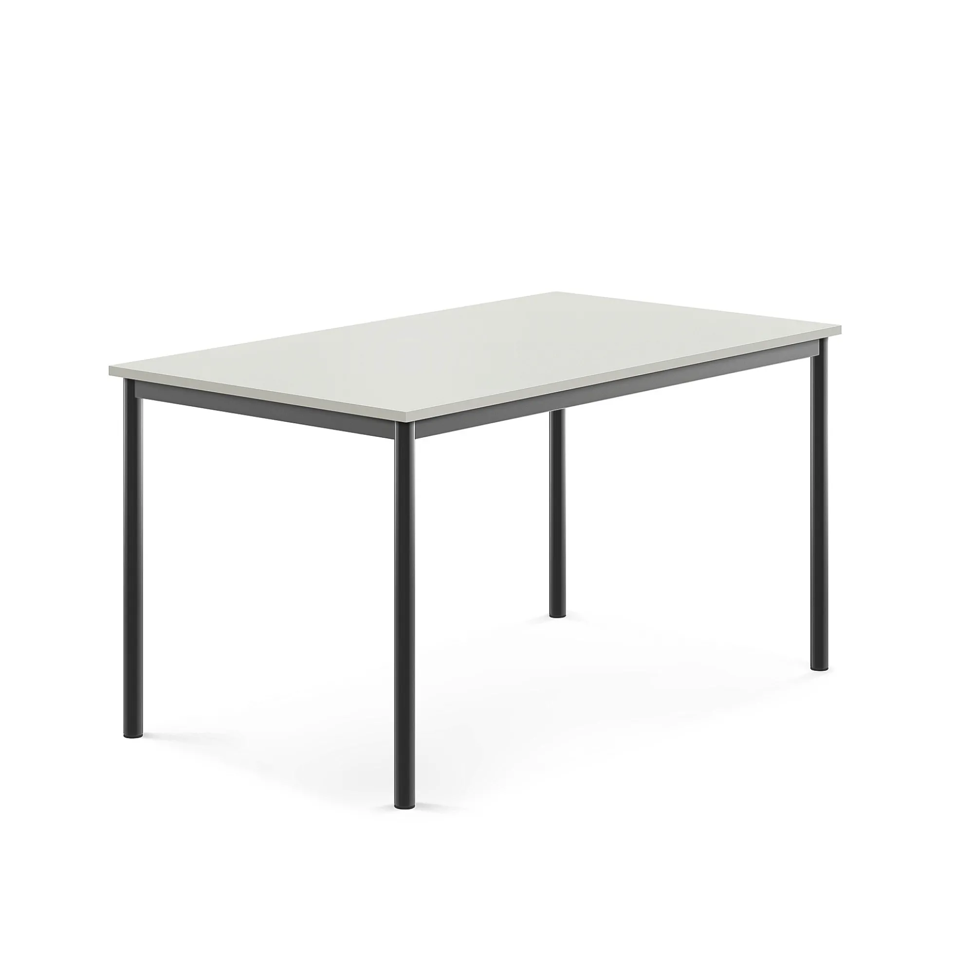 Pöytä SONITUS 1400x800x720 mm, korkeapainelaminaatti HPL, harmaa, antrasiitinharmaa