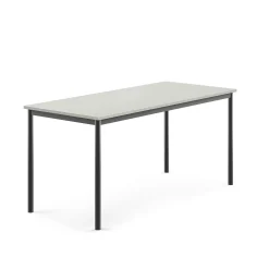 Pöytä SONITUS 1600x700x720 mm, korkeapainelaminaatti HPL, harmaa, antrasiitinharmaa