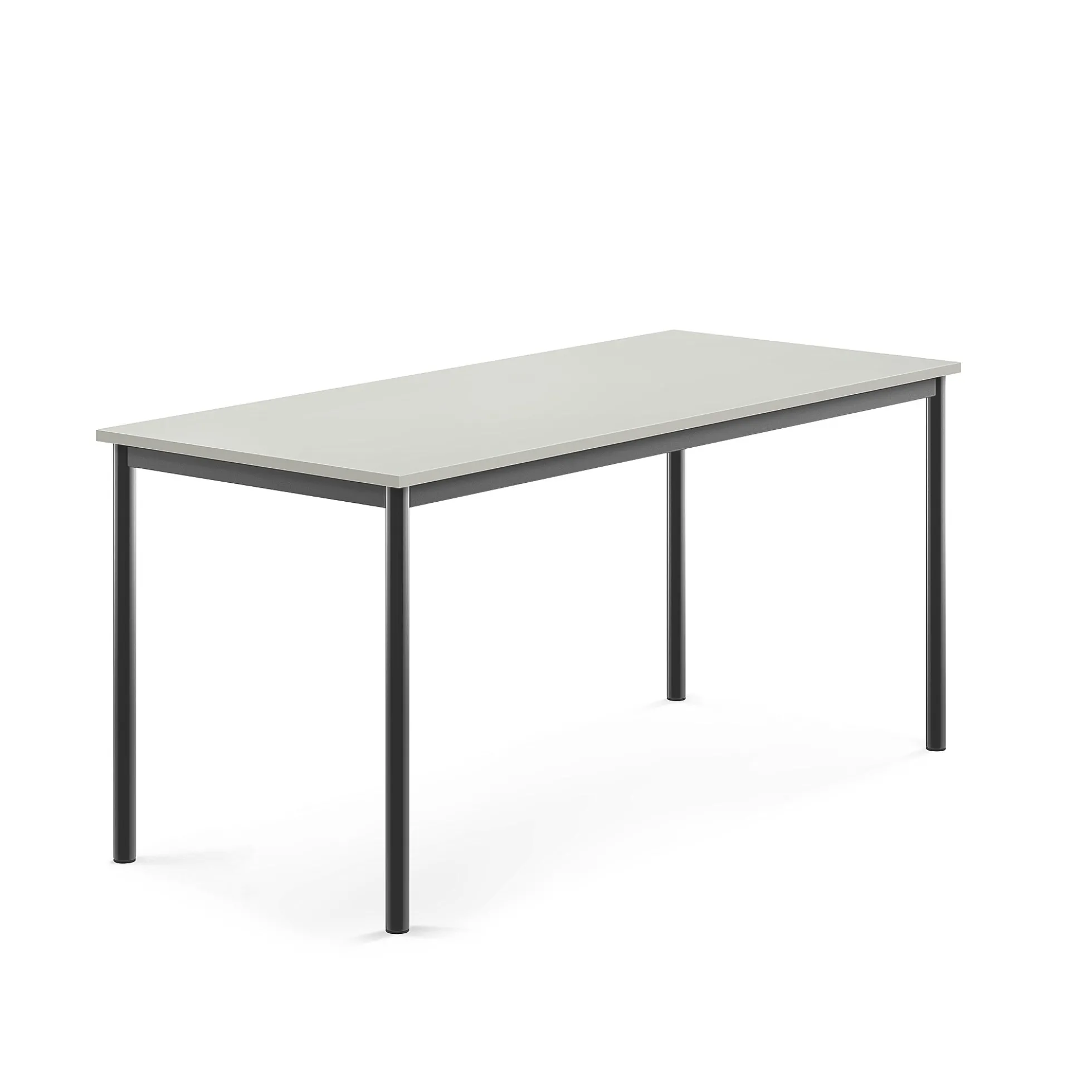 Pöytä SONITUS 1600x700x720 mm, korkeapainelaminaatti HPL, harmaa, antrasiitinharmaa