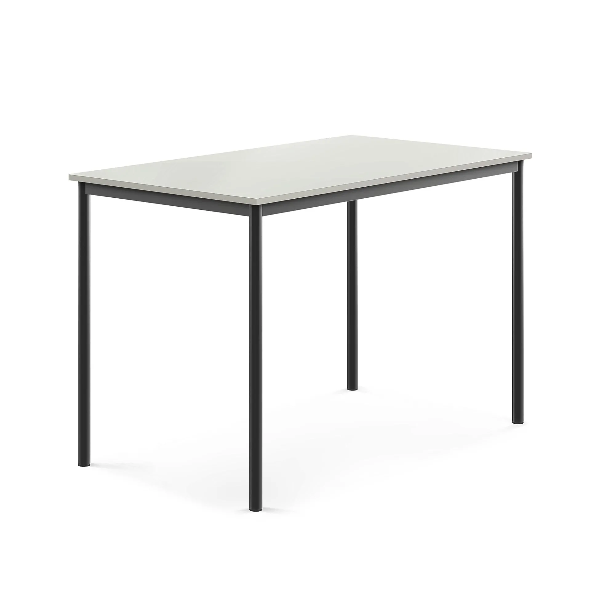 Pöytä SONITUS 1400x800x900 mm, korkeapainelaminaatti HPL, harmaa, antrasiitinharmaa