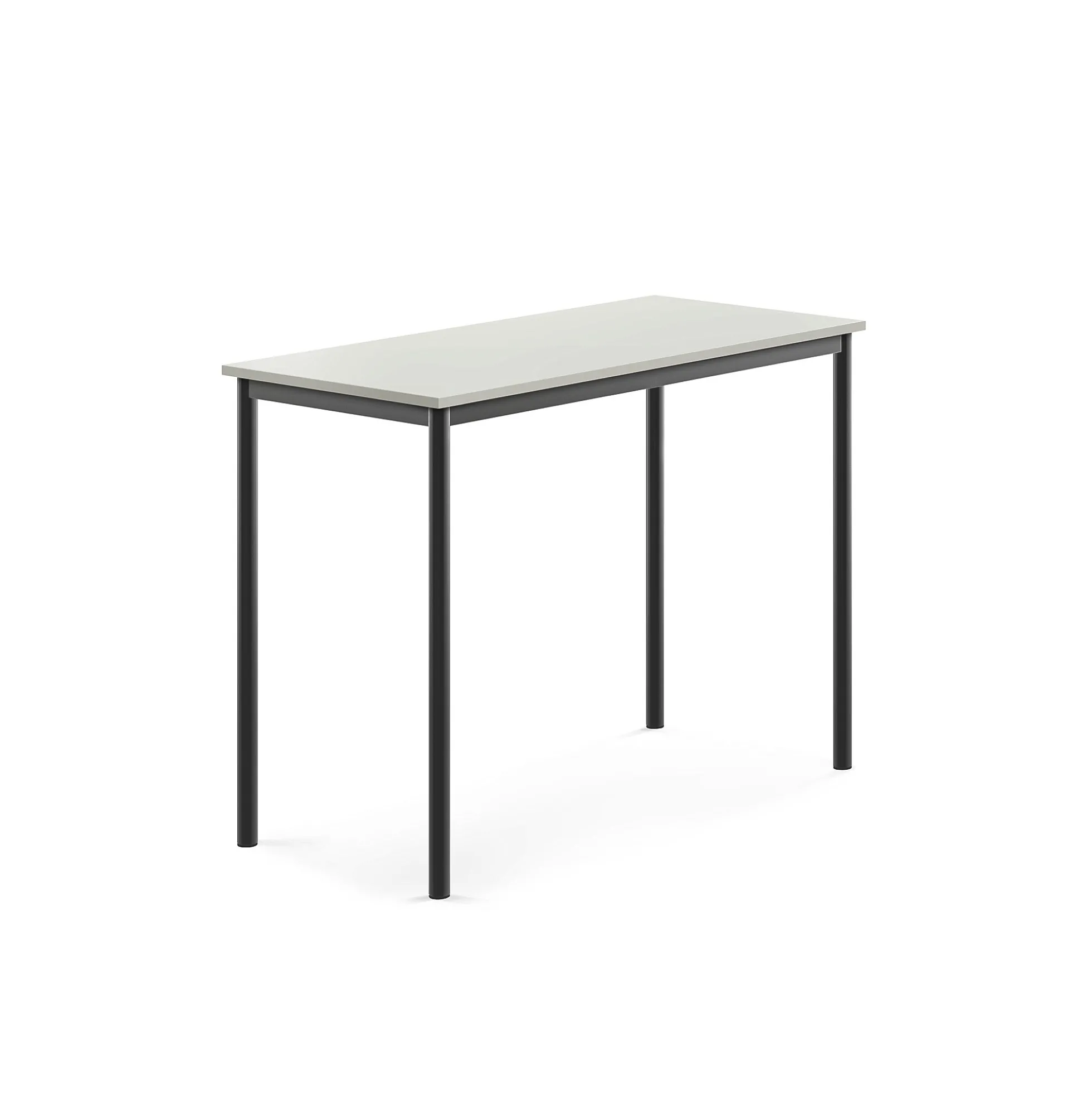 Pöytä SONITUS 1200x600x900 mm, korkeapainelaminaatti HPL, harmaa, antrasiitinharmaa