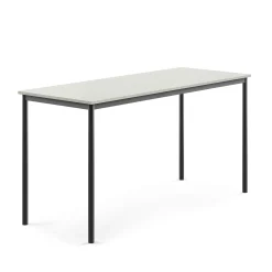 Pöytä SONITUS 1800x700x900 mm, korkeapainelaminaatti HPL, harmaa, antrasiitinharmaa