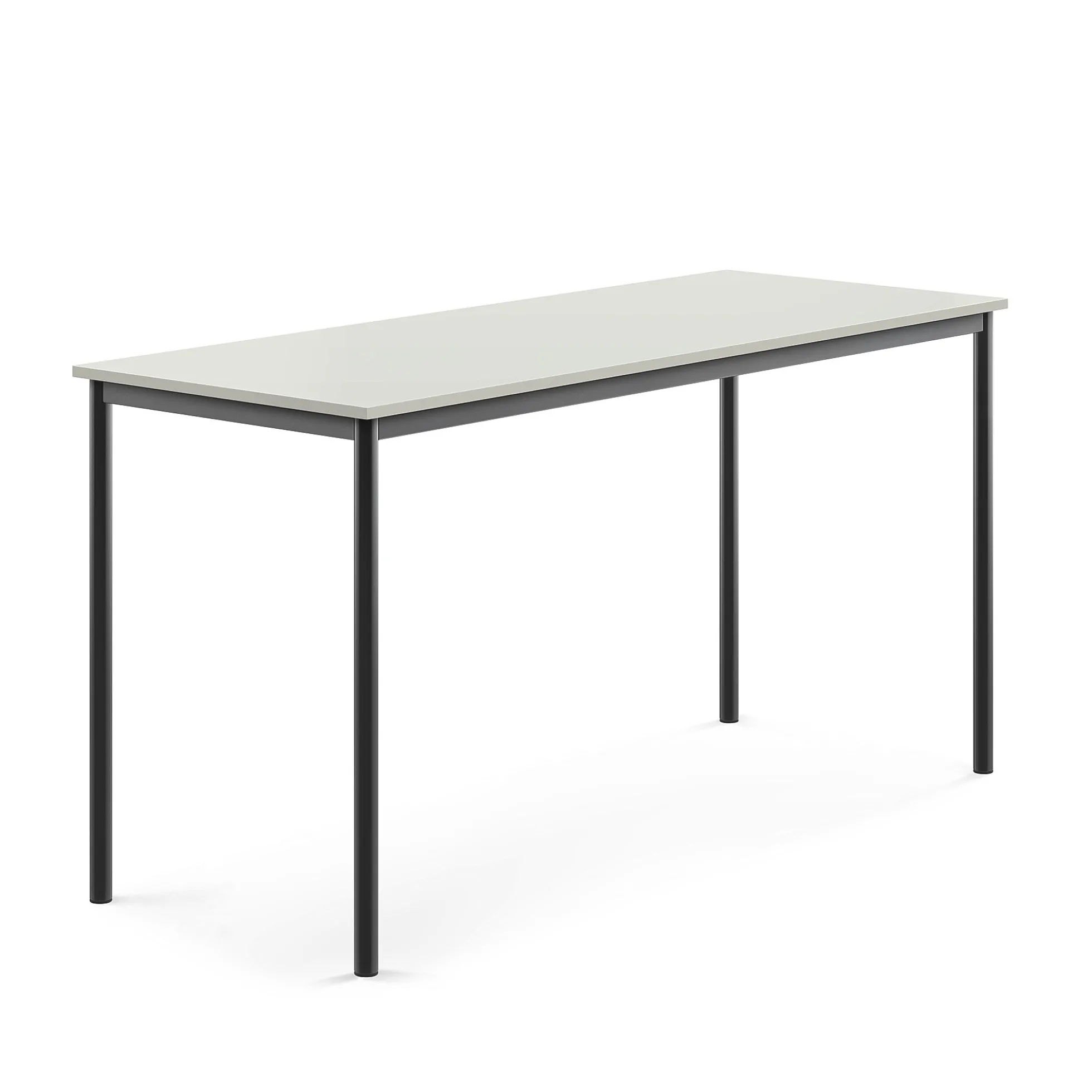 Pöytä SONITUS 1800x700x900 mm, korkeapainelaminaatti HPL, harmaa, antrasiitinharmaa