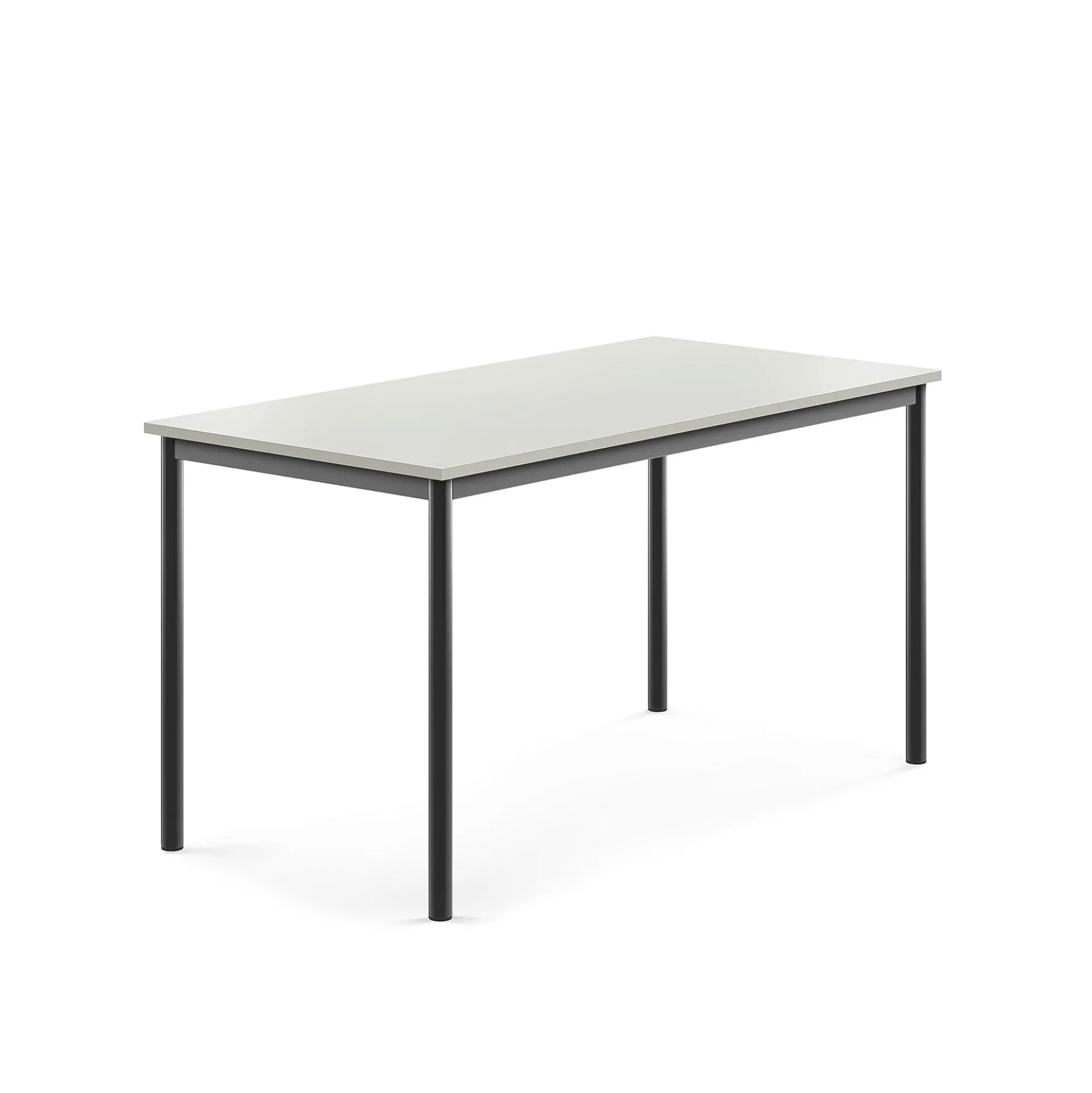 Pöytä SONITUS 1400x700x720 mm, korkeapainelaminaatti HPL, harmaa, antrasiitinharmaa