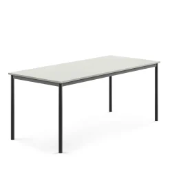 Pöytä SONITUS 1800x800x720 mm, korkeapainelaminaatti HPL, harmaa, antrasiitinharmaa