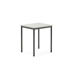Pöytä SONITUS 700x600x760 mm, korkeapainelaminaatti HPL, harmaa, antrasiitinharmaa