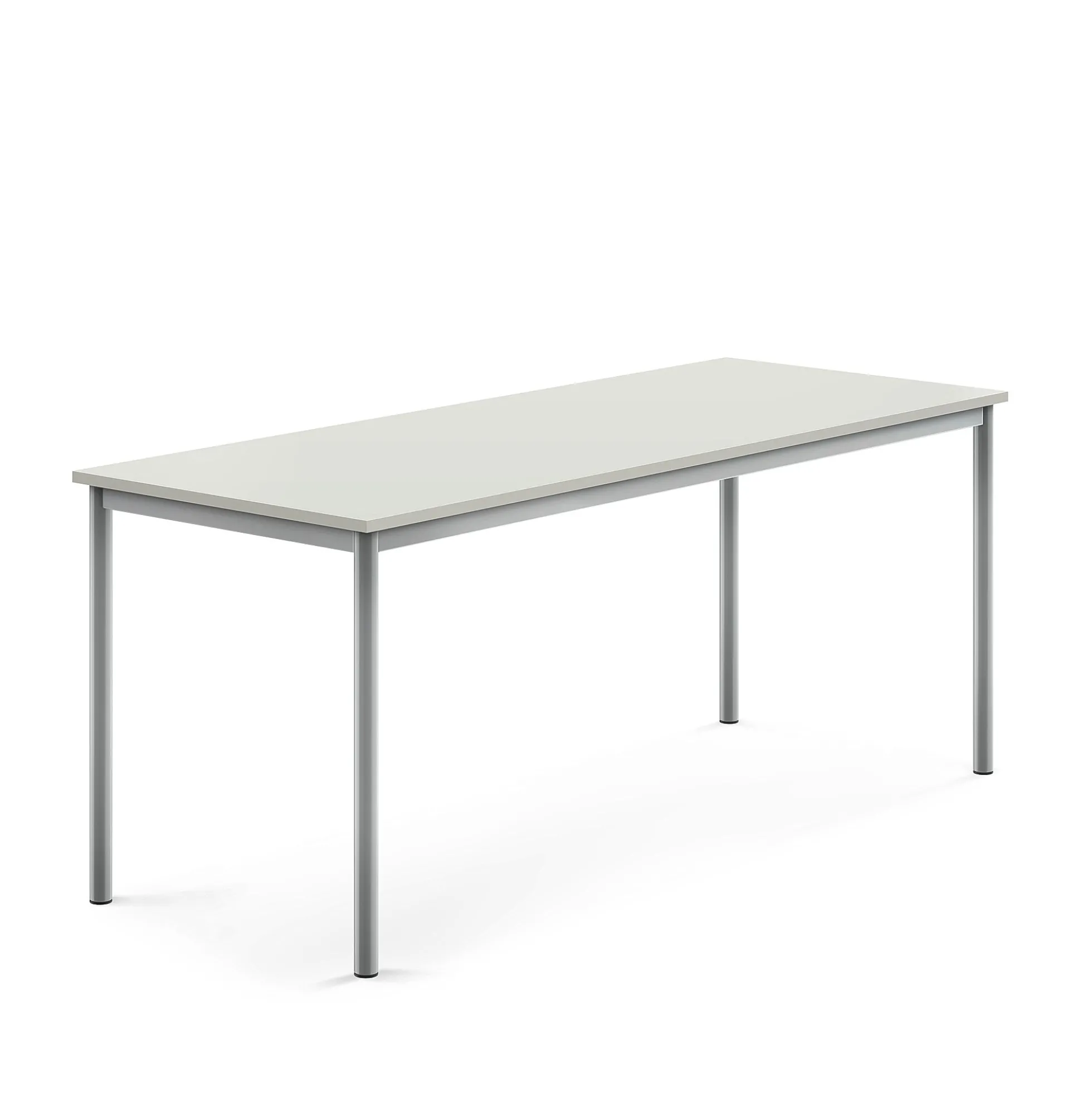 Pöytä SONITUS 1800x700x720 mm, korkeapainelaminaatti HPL, harmaa, hopeanharmaa