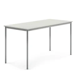 Pöytä SONITUS 1800x800x900 mm, korkeapainelaminaatti HPL, harmaa, hopeanharmaa