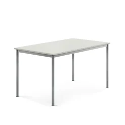 Pöytä SONITUS 1400x800x720 mm, korkeapainelaminaatti HPL, harmaa, hopeanharmaa