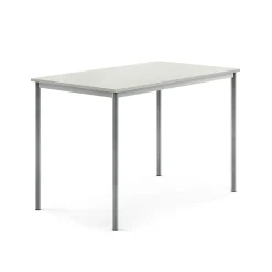Pöytä SONITUS 1400x800x900 mm, korkeapainelaminaatti HPL, harmaa, hopeanharmaa