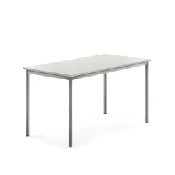 Pöytä SONITUS 1400x700x720 mm, korkeapainelaminaatti HPL, harmaa, hopeanharmaa