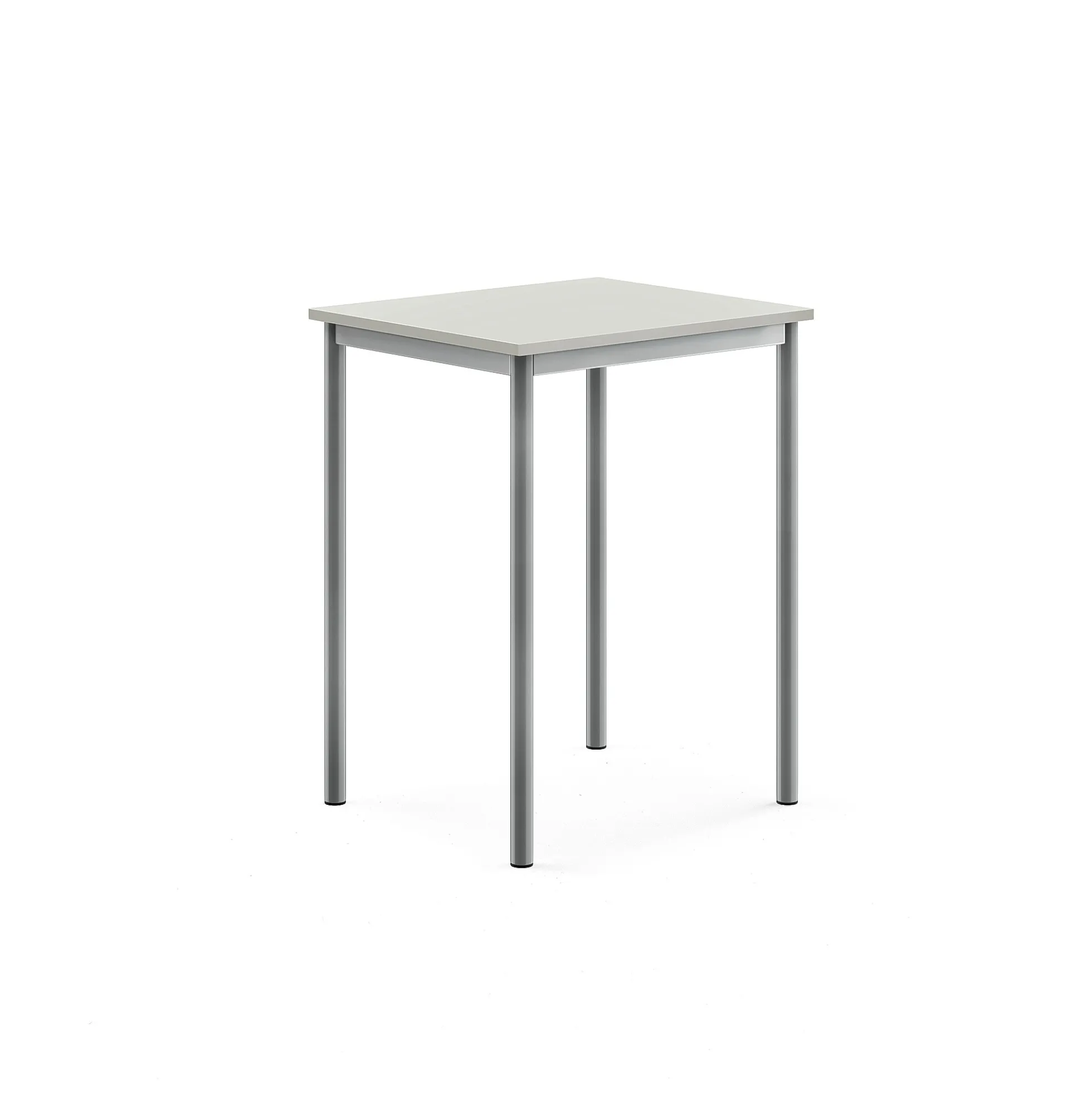 Pöytä SONITUS 700x600x900 mm, korkeapainelaminaatti HPL, harmaa, hopeanharmaa