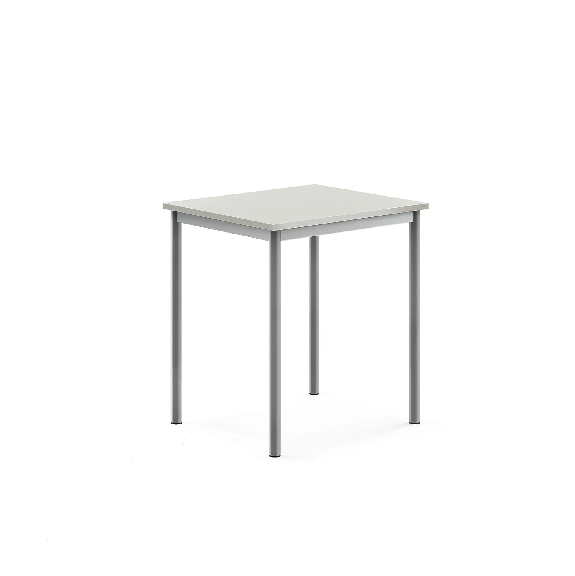 Pöytä SONITUS 700x600x760 mm, korkeapainelaminaatti HPL, harmaa, hopeanharmaa