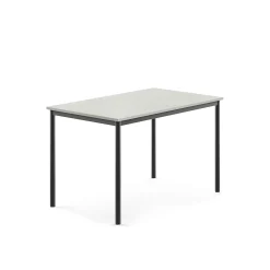 Pöytä SONITUS 1200x800x760 mm, korkeapainelaminaatti HPL, harmaa laminaatti, antrasiitinharmaa
