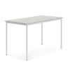 Pöytä SONITUS 1600x800x900 mm, korkeapainelaminaatti HPL, harmaa, valkoinen