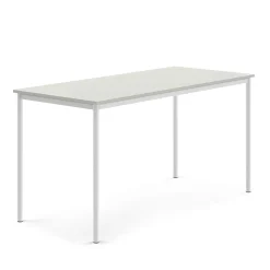 Pöytä SONITUS 1800x800x900 mm, korkeapainelaminaatti HPL, harmaa, valkoinen
